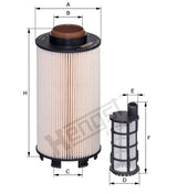 E443KP D294-2 fuel filter element