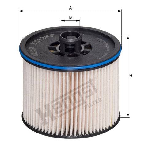 E512KP D572 fuel filter element