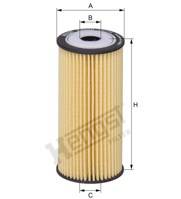 E986H D548 oil filter element (service kit)