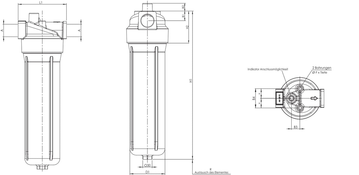 F420D141G25ABH7MDT000 Inline high pressure filter