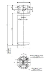 FA421000BB6DT000S0 filter head for in-line filter