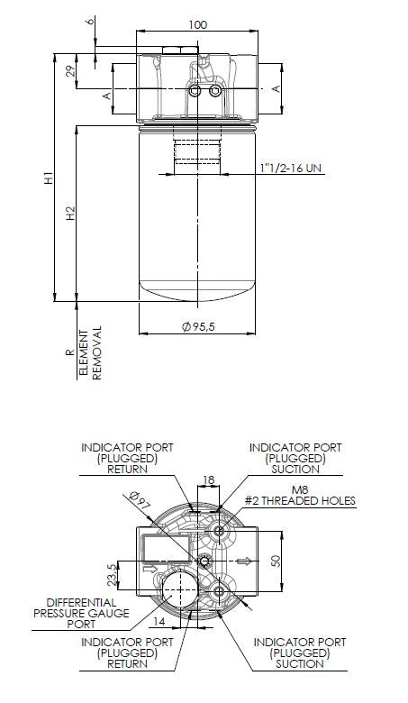 FAHA140G03BB4DW000S0 in-line filter (pressure filter)