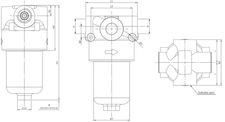 FD310G25ABB30WVX5 in-line filter (pressure line)