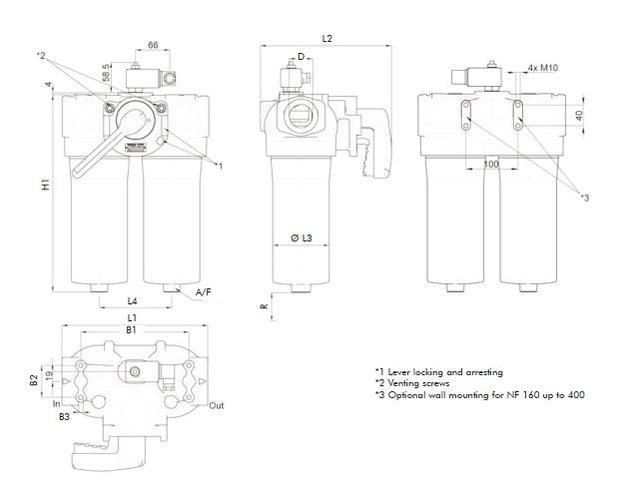 FDD040XD063G25ABB5DWFV2 Duplex low pressure filter FDD040