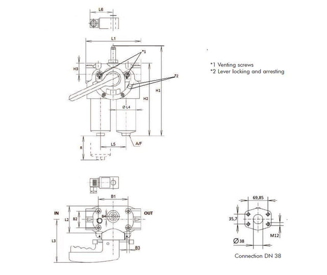 FDD315XD250000BB70S000S0 in-line filter housing (pressure line)