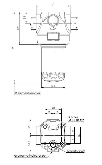 FH100D136G10YBB5DCS000S0 in-line filter (pressure line)