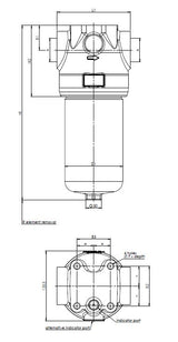 FH420D141000BB6D0S000S0 in-line filter housing (pressure line)
