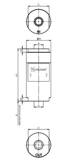 FHLCD102G10XB0B3S0 hydraulic filter in-line