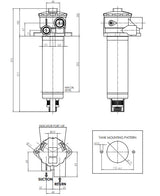 FHTH311000BBB5B4CT000 in-line filter housing