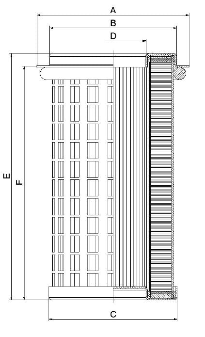FO-0399 hydraulic filter element