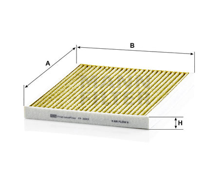 FP 2243 cabin air filter element (FreciousPlus)