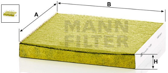 FP 2358 cabin air filter element (FreciousPlus)