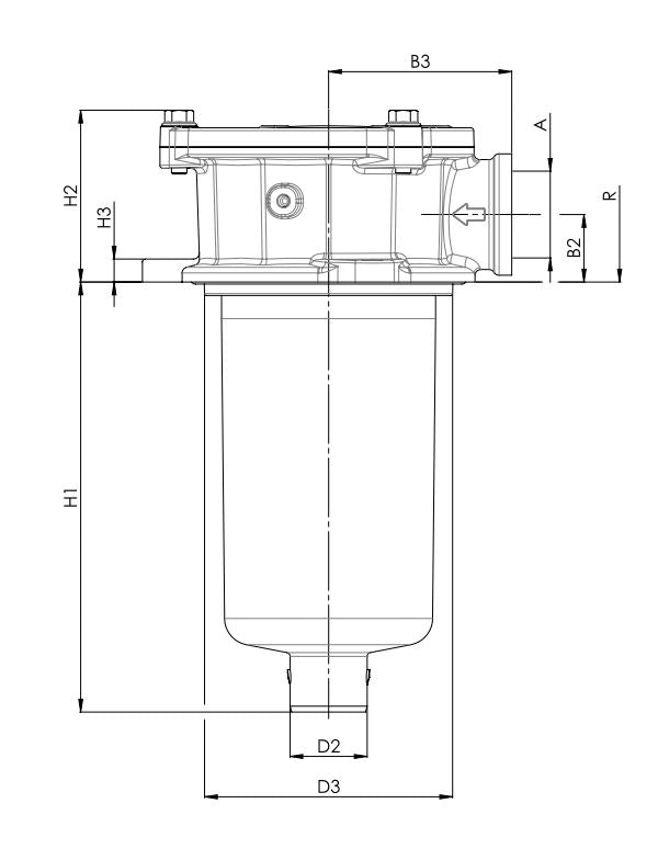FRTR130000BB60C000 hydraulic filter housing FRT
