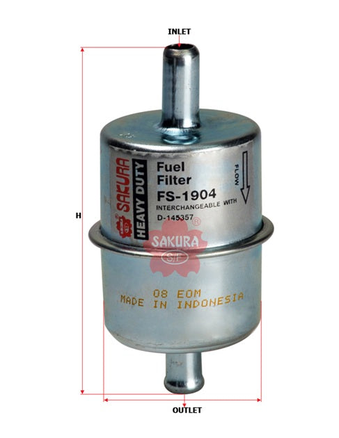 FS-1904 fuel filter in-line