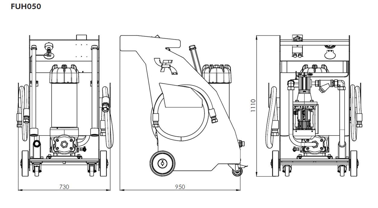 FUH050TG2BS0 Transfer and filtration portable unit
