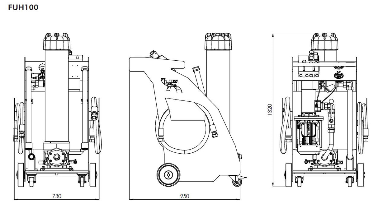 FUH100TS4BC1 Transfer and filtration portable unit
