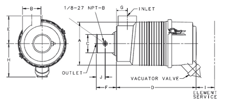 G065424 air filter (RadialSeal FPG)