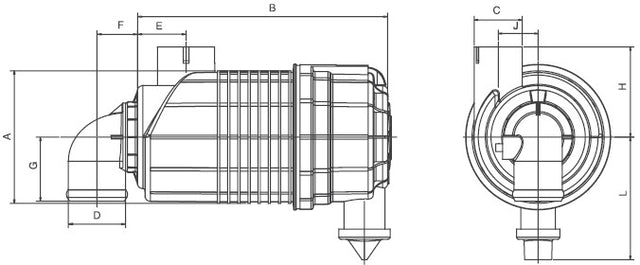 G100318 air filter (RadialSeal FPG Alexin 90°)