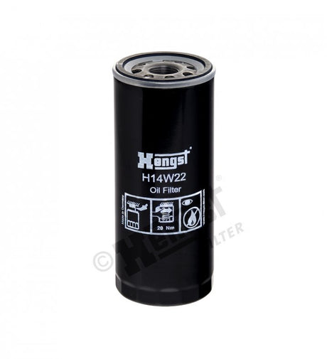 H14W22 oil filter spin-on
