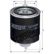 H289WK fuel filter spin-on