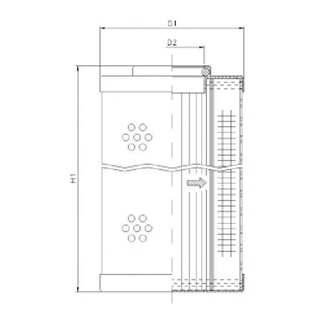 H323G15B hydraulic filter element