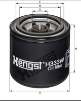 H333W oil filter spin-on