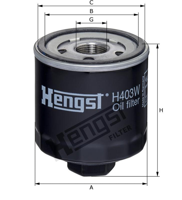 H403W oil filter spin-on