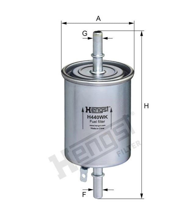 H440WK fuel filter in-line