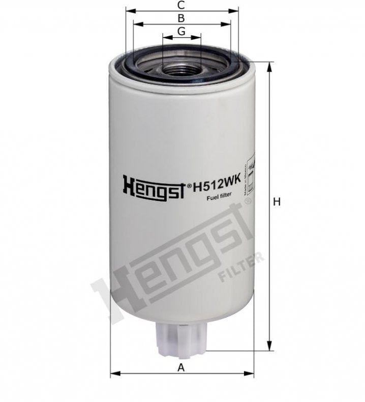 H512WK D694 fuel filter element