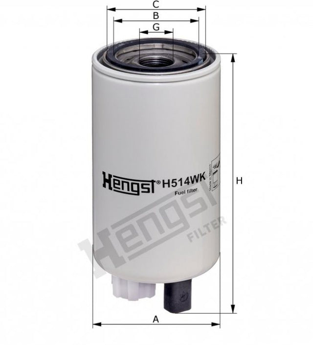 H514WK D695 fuel filter element