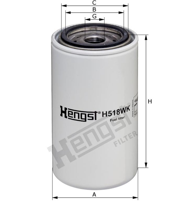 H518WK D629 fuel filter