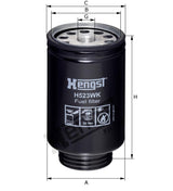 H523WK D539 fuel filter spin-on