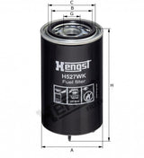 H527WK D630 fuel filter spin-on