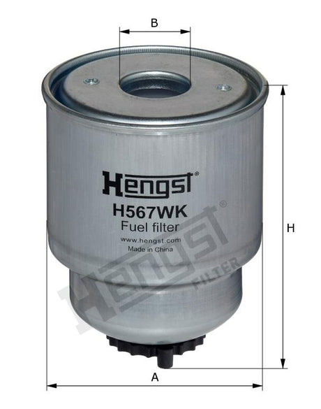 H567WK fuel filter spin-on