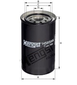 H585WK fuel filter spin-on