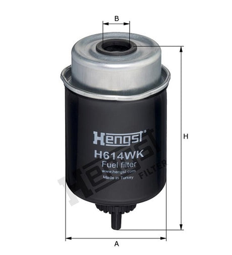 H614WK fuel filter element