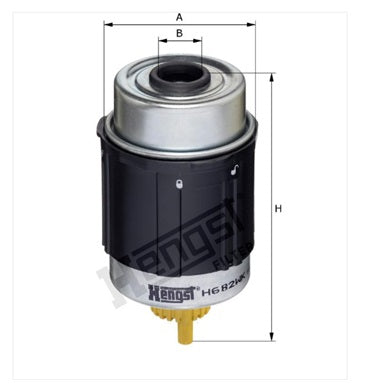 H682WK fuel filter spin-on