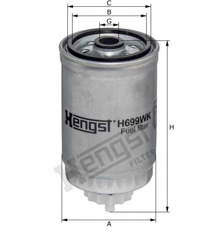 H699WK fuel filter element