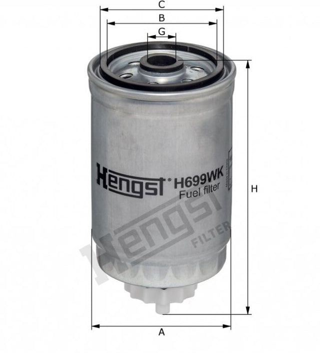 H699WK fuel filter element