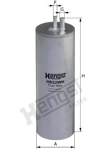 H822WK fuel filter in-line