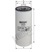 H825W oil filter spin-on