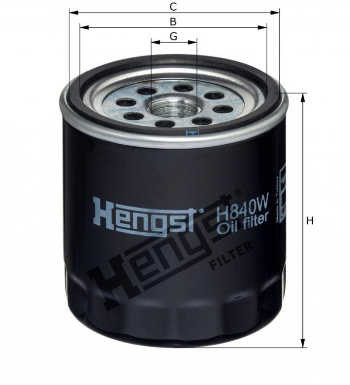 H840W oil filter element