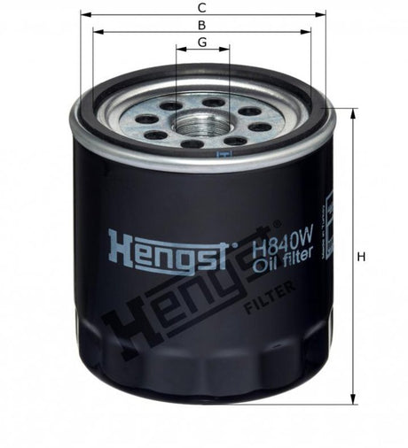 H840W oil filter element