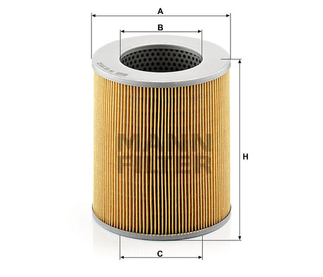 H 15 111/2 oil filter element