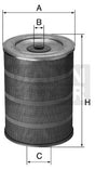 H 34 1380/15 oil filter element