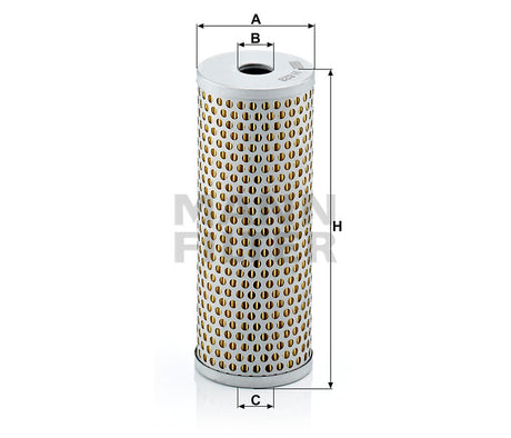 H 623 oil filter element