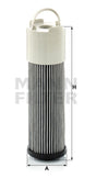 H 7020 hydraulic filter element