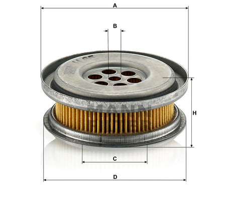 H 85 hydraulic filter element