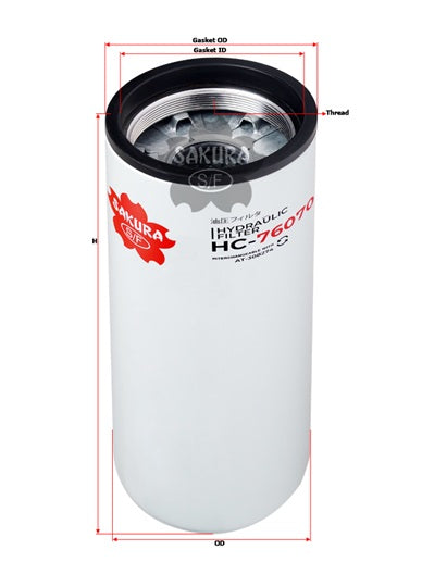 HC-76070 hydraulic filter spin-on