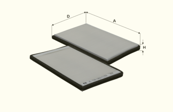 HC7038 cabin air filter element